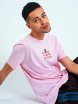 Immaculate Vegan - Plant Faced Clothing Eat Plants Goth Roses Tee - Candy Pink