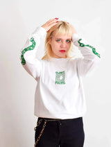 Immaculate Vegan - Plant Faced Clothing Make The Connection Long Sleeve - White