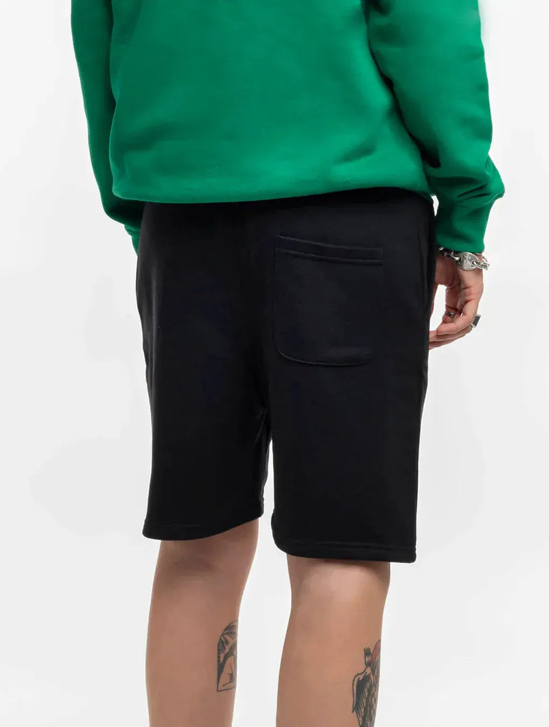 Plant Faced Clothing Unisex Cherry Cotton Jogger Shorts | Black