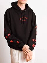 Immaculate Vegan - Plant Faced Clothing Eat Plants Scattered Roses - Hoodie - Black