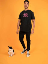 Immaculate Vegan - Plant Faced Clothing The Classics Men's Sweatpants - Embroidered Logo - Black - ORGANIC X RECYCLED