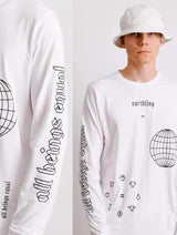 Immaculate Vegan - Plant Faced Clothing Earthling Long Sleeve - White