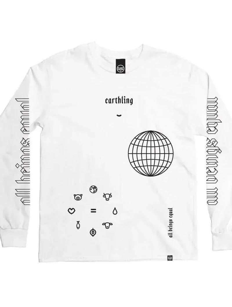Plant Faced Clothing Earthling Long Sleeve - White XS