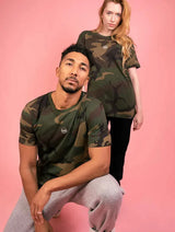 Immaculate Vegan - Plant Faced Clothing The Classics - Embroidered Logo Tee - Camo