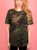 Immaculate Vegan - Plant Faced Clothing The Classics - Embroidered Logo Tee - Camo