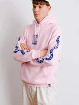 Immaculate Vegan - Plant Faced Clothing Make The Connection Hoodie - Pink x Blue - ORGANIC X RECYCLED
