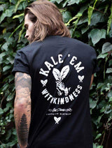 Immaculate Vegan - Plant Faced Clothing Kale 'Em With Kindness - Black T-Shirt