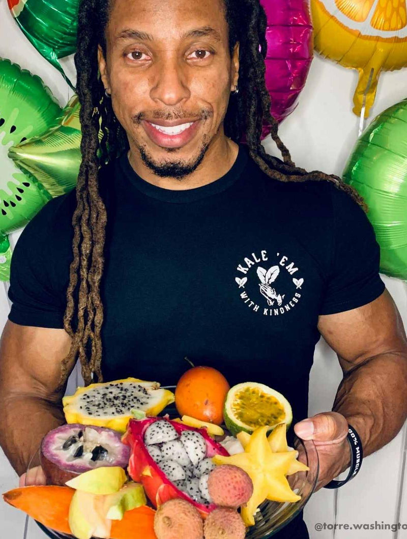 Plant Faced Clothing Kale 'Em With Kindness - Black T-Shirt