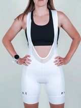 Immaculate Vegan - PLANT ATHLETIC Women's Pro Bib Shorts / White "PLANT"