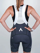 Immaculate Vegan - PLANT ATHLETIC Women's Pro Bib Shorts / Gray "PLANT"