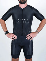 Immaculate Vegan - PLANT ATHLETIC Men's Aero Tri-Suit / Business Trip Black