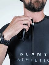 Immaculate Vegan - PLANT ATHLETIC Men's Aero Tri-Suit / Business Trip Black