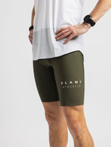 Immaculate Vegan - PLANT ATHLETIC Men's Wompy Half Tight / Olive