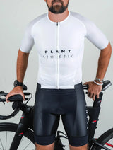 Immaculate Vegan - PLANT ATHLETIC Men's Aero Tri-Suit / Full Gas White