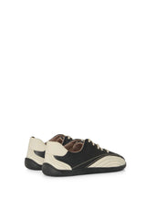 Immaculate Vegan - Agazi Bare 1 Penguin Vegan Plant Leather Barefoot Sneakers | Black & White