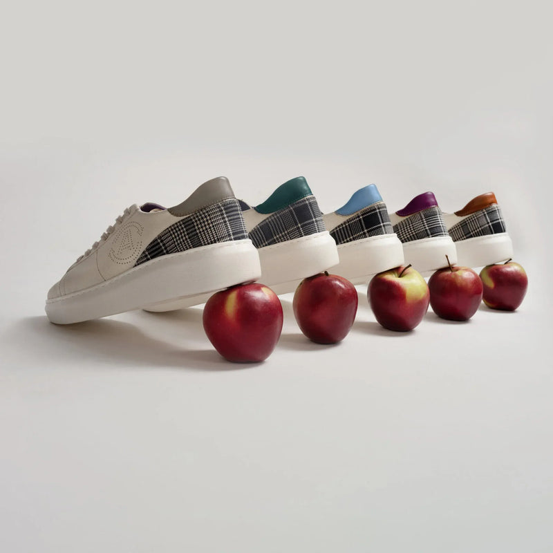 Agazi Jane Vegan Apple & Corn Leather Sneakers | Turquoise