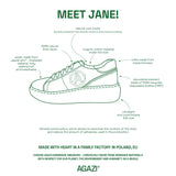 Immaculate Vegan - Agazi Jane Vegan Apple & Corn Leather Sneakers | Turquoise