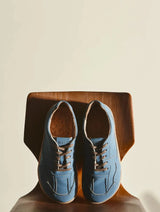 Immaculate Vegan - Agazi Bare 2 Ocean Vegan Plant Leather Barefoot Sneakers | Blue UK3 / EU36 / US5