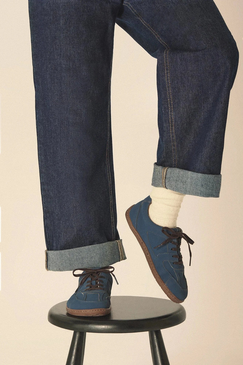 Agazi Bare 2 Ocean Vegan Plant Leather Barefoot Sneakers | Blue