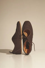 Immaculate Vegan - Agazi Louise Vegan Plant Leather Ballerina Flats | Brown