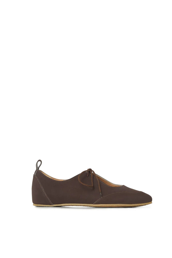 Agazi Louise Vegan Plant Leather Ballerina Flats | Brown