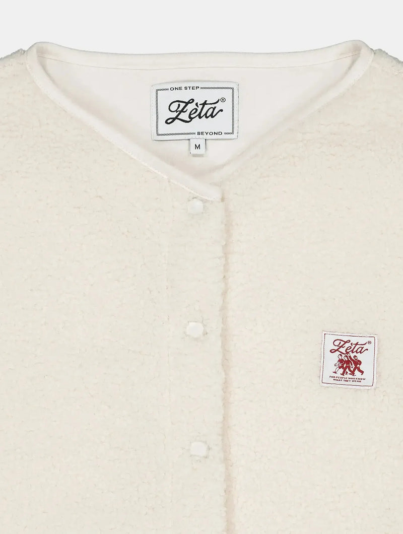 Zèta Veste Sherpa sans manches Beige