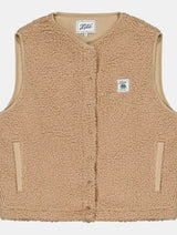 Immaculate Vegan - Zèta Veste Sherpa sans manche Camel