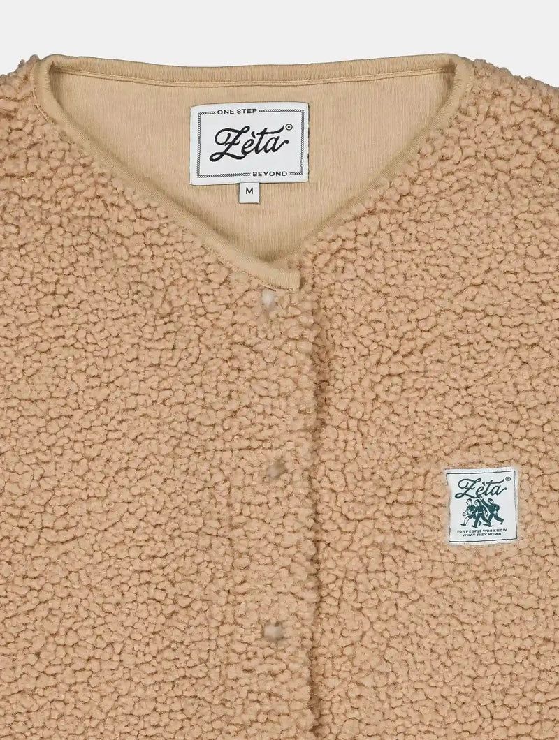 Zèta Veste Sherpa sans manche Camel
