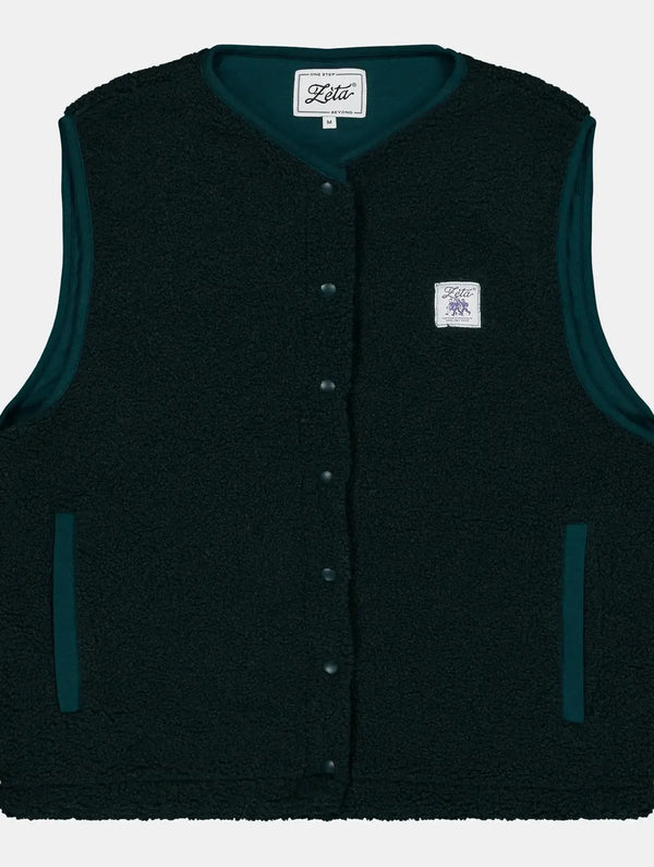 Zèta Veste Sherpa sans manches Forêt