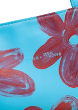 Immaculate Vegan - Estimon ESTIMON x KUTA HOUSE: WILD FLOWERS - SHOPPER z winogron turkusowy