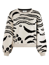 Immaculate Vegan - KOMODO TIGER HOPE - GOTS Organic Cotton Jumper Off White