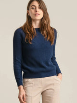 Immaculate Vegan - KOMODO SERGIO - Womens Organic Cotton Jumper Navy