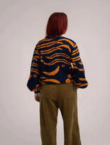 Immaculate Vegan - KOMODO TIGER HOPE - GOTS Organic Cotton Jumper Navy