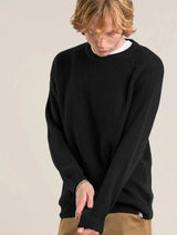 Immaculate Vegan - KOMODO SERGIO - Mens Organic Cotton Jumper Black