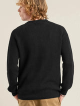 Immaculate Vegan - KOMODO SERGIO - Mens Organic Cotton Jumper Black