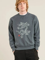 Immaculate Vegan - KOMODO DRAGON GOTS Organic Cotton Sweat - Washed Black