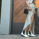 Immaculate Vegan - Voes & Co Harlow Vegan Cactus Leather Chelsea Boots | White