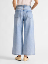 Immaculate Vegan - Albaray Light Wash Cropped Wide Leg Jeans