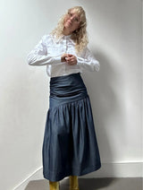 Immaculate Vegan - No More Nobody Chambray Denim Maxi skirt – Hilda | No More Nobody