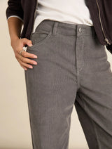 Immaculate Vegan - Baukjen Bethany Organic Cotton Corduroy Wide Leg Trousers | Grey