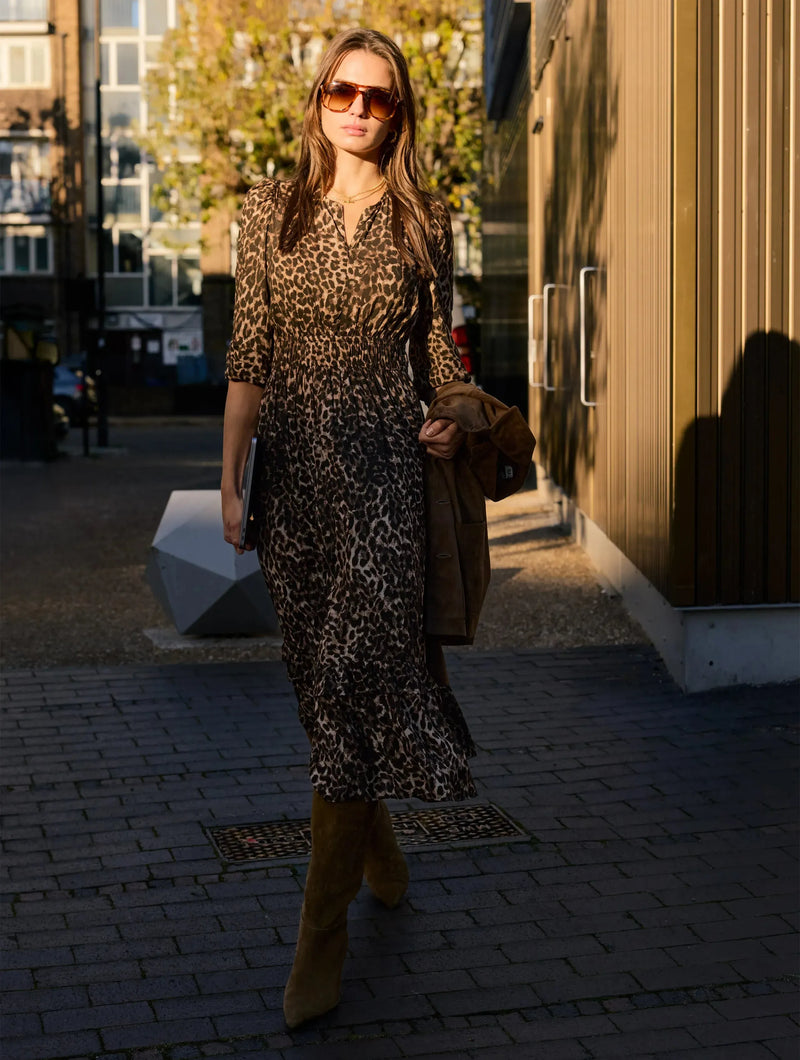 Christine Printed Midi Dress