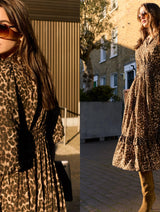 Immaculate Vegan - Baukjen Christine Printed Midi Dress | Camel