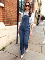 Immaculate Vegan - Baukjen Joanna Organic Cotton Stretch Wide Leg Dungarees | Indigo