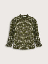 Immaculate Vegan - Baukjen Cela Printed Blouse | Olive