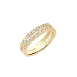 Immaculate Vegan - BLOOMTINE Illuminess™ Gold Vermeil Combi Stack Ring