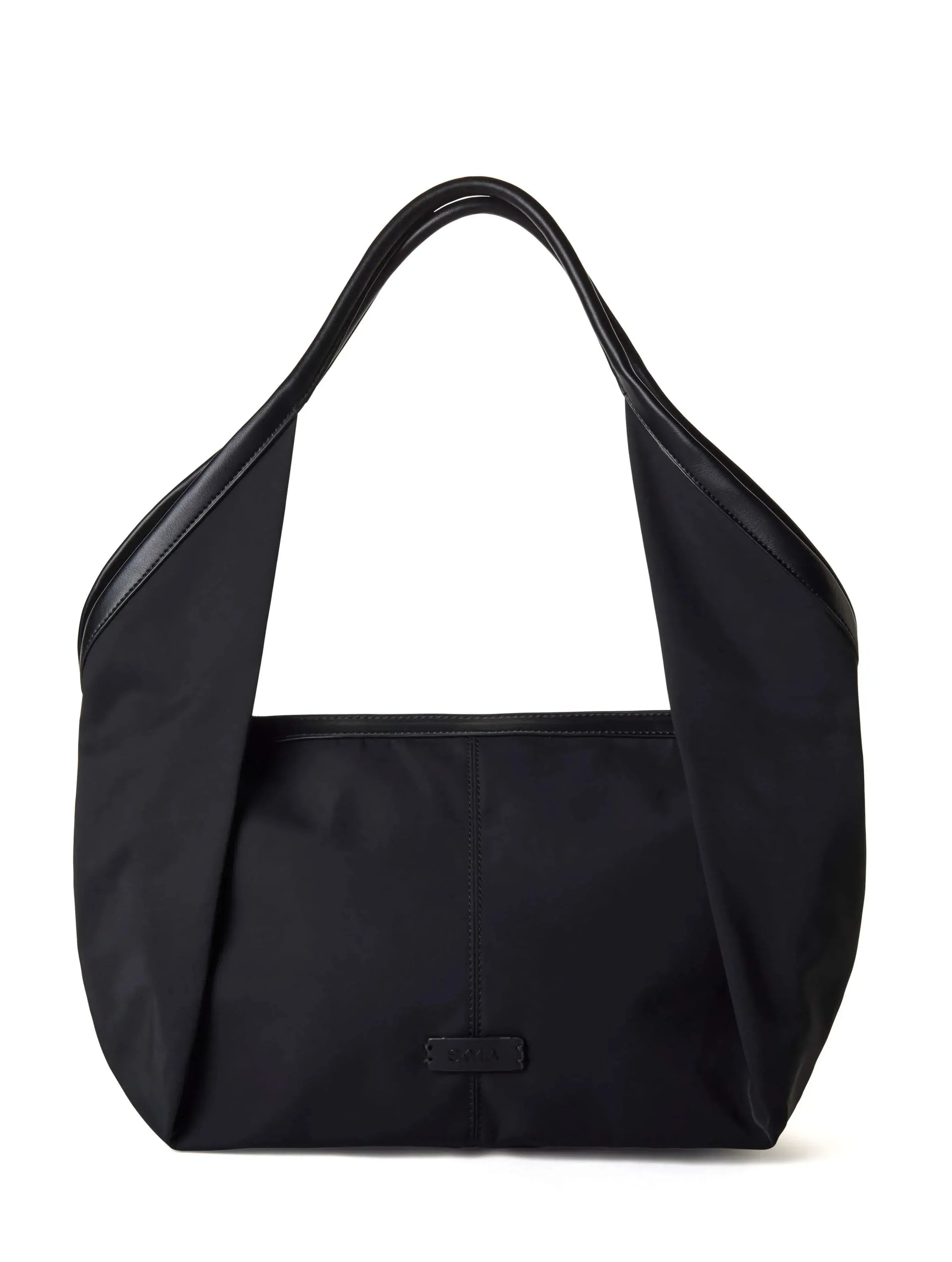 Victoria Nylon Shoulder Bag Tote | Black – Immaculate Vegan