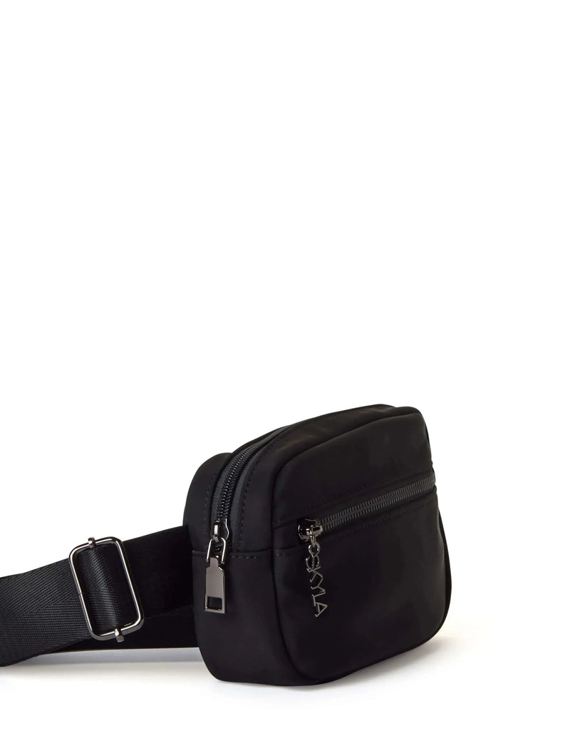 Zoe Mini Nylon Crossbody/Belt Bag | Black – Immaculate Vegan