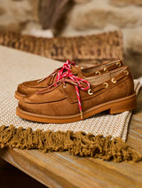 Immaculate Vegan - Minuit sur Terre Galet Vegan Suede Loafers | Camel