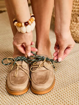 Immaculate Vegan - Minuit sur Terre Galet Vegan Suede Loafers | Sable