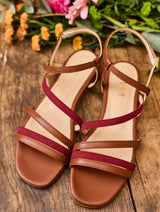 Immaculate Vegan - Minuit sur Terre Hysope Vegan Leather Sandals | Camel